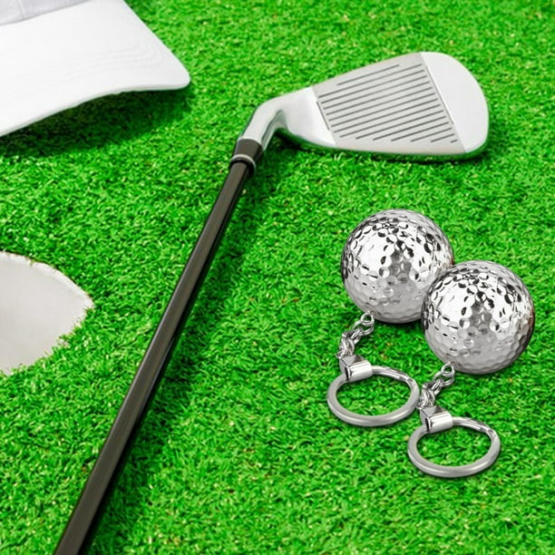 Llavero de Pelota de Golf Salvador 2 Piezas de Metal para Coche y Mochila