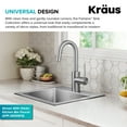 thumbnail image 4 of KRAUS Fairlane 15” Drop In / Top Mount Single Bowl 18-Gauge Stainless Steel Kitchen Bar Sink, 4 of 7