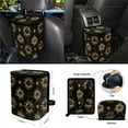 thumbnail image 4 of Yuyamidu Gold Sun and Moon Car Seat Cover Full Set with Steering Wheel Cover Seat Belt Strap Cover Trash Cans Rear View Mirror Cover Cup Coaster Keychain Wristlet Strap Car Vent Organizer, 15 PCS, 4 of 7