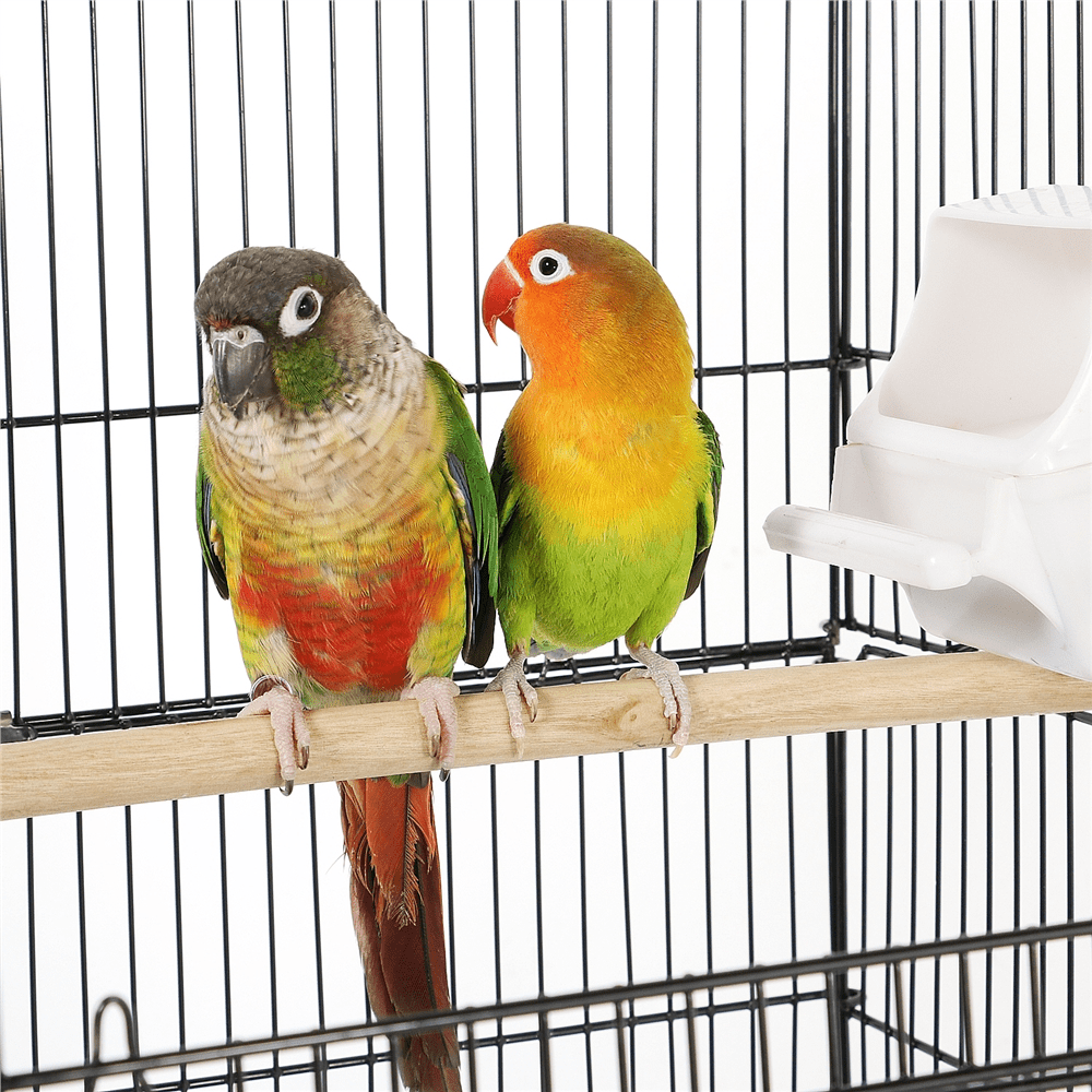 Yaheetech 36-inch Large Birdcage Parrot Cockatiel Lovebird Travel Bird Cage Black