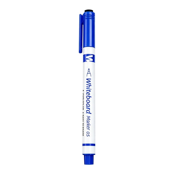 1 Pc Dry Erase Markers, Fine Tip Whiteboard Markers with Eraser, Markers for Smooth Writing on Whiteboards, Dry-Erase Boards, Mirrors for Office, Home, and Study Supplies, 5.7 Inch,Blue