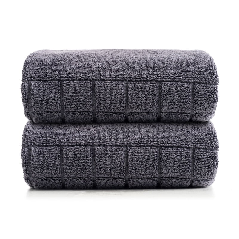 Evimpex Bath Mats, 20 x 36 Inches, 2pcs/set, 100% Ring Spun Cotton - Highly Absorbent, Quick-Dry, Soft, and Machine Washable Shower Bathroom Floor Mat for Home Use