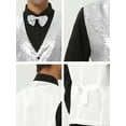 thumbnail image 6 of NOMADIC NOOK Men's Shiny Disco Sequin Suit Waistcoat Set with Bow Tie 2 Packs, 6 of 6