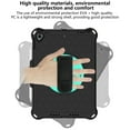 thumbnail image 3 of iPad 10.2 inch Case 2020/2019, iPad 8th / 7th Generation Case, 10.5" iPad Pro / iPad Air 3 Case, Dteck Heavy Duty Shockproof Case + Pencil Holder Rotating Kickstand Hand/Shoulder Strap, Black+Mint, 3 of 6