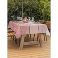 thumbnail image 3 of Outdoor Tablecloth with Umbrella Hole for Patio/Picnic/Party/Camping, Pink Wooden Grain Waterproof Table Cloth Rectangle Table Cover Washable, Farmhouse Vintage Chic Textured (60"x 102"), 3 of 8