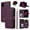 Deep Purple, variant on Furiet Argyle Wallet Case for T-Mobile Revvl V+ 5G with Wrist/Shoulder Strap Slots, Zipper Purse Stand Phone Cover for Tmobile RevvlV+ +5G T Mobile Revell V+5G TCL Revel V + Plus G5 2021 Deep Purple