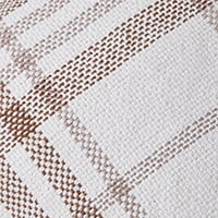 My Texas House 20" x 20" Aurelia Ginger Plaid Cotton Decorative Pillow Cover