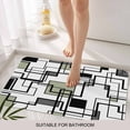 thumbnail image 6 of Sage Green Geometric Doormat Outdoor Entrance 16"x24", Simple Black Gray Abstract Striped Absorb Moisture Dirt Door Mats, Non-Slip Rubber Backing Floor Mats Indoor, Low-Profile Front Door Rugs, 6 of 9