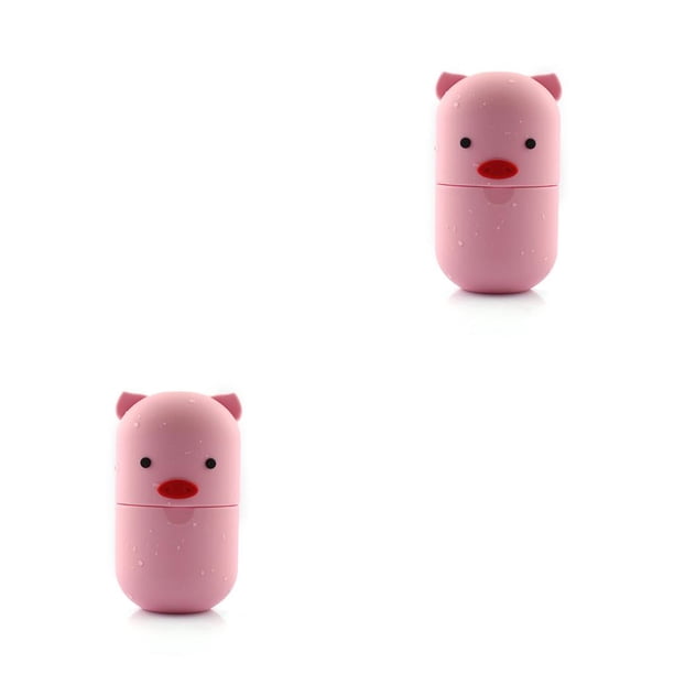 Minnieouse Bandeja de cubitos de hielo para la cara, masajeador Facial de línea fina para contornear, hidratante, portátil, reutilizable, DIY, masaje rosa rosa tipo 1 2piezas Minnieouse CBP213792