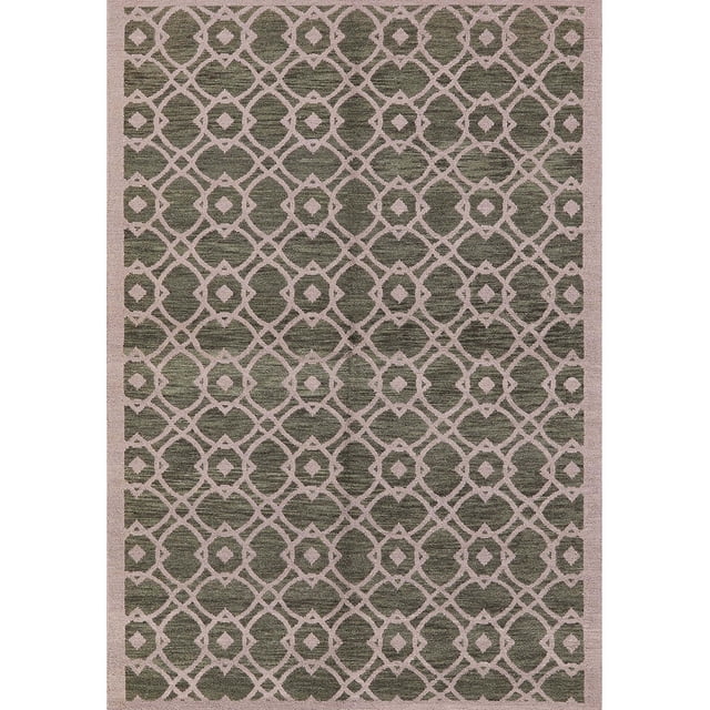 Ahgly Company Rectangle Intérieur Milieu du Siècle Moderne Café Brun Tapis de Zone Orientale, 3' x 5'