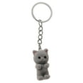 thumbnail image 2 of Almencla 5xCat Keychain Creative Backpack Key Chains for Handbag Car Key Party Supplies Gray 5 Pcs, 2 of 8