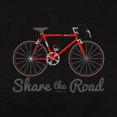 thumbnail image 3 of CafePress - Share The Road T Shirt - Women's Traditional Fit Dark T-Shirt, 3 of 4