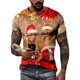 thumbnail image 1 of Camisetas navideñas con estampado 3d divertido de Papá Noel, camisetas de gran tamaño, camisetas para hombre, camisas informales de vacaciones de verano con cuello redondo, ropa Harajuku para hombre, 1 of 4