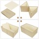thumbnail image 4 of Contenedores De Almacenamiento Abiertos Con Asa Bopey Organizador De Ropa Contenedor Cesta Plegable De Tela De Lino Para El Hogar Armario Estantes Guardería Juguetes Libros Beige Paquete Grande De 3 (, 4 of 5