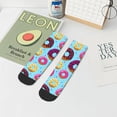thumbnail image 5 of Uemuo Donuts Printed Crew Socks, Moisture-Wicking Socks, Athletic Socks for Men Breathable Cushion Socks Casual Sport Socks for Running Traveling, 5 of 6