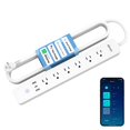 thumbnail image 1 of Smart Plug Power Strip Home, 6 enchufes, 3 USB, 30 W, carga rápida, 1 of 9