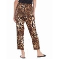 thumbnail image 2 of Natori womens  Luxe Leopard Allover Printed Pant, xs, Brown, 2 of 3