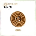 thumbnail image 3 of 30pcs 28L DIY Sewing Buttons 11/16"(18mm) Wooden Round Flat 4-Hole Craft Replacement Buttons for Sewing Clothing Handmade Crafts, Light Brown, 3 of 7
