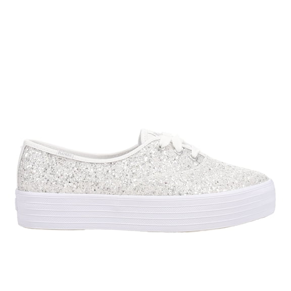 Keds Womens Point Glitter Celebrations Lace Up Athletic Sneakers Casual Sh