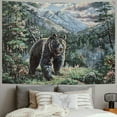 thumbnail image 2 of BCIIG  Bear Lodge Woven Tapestry Throw Blanket with Fringe Wall Hanging Art Handicrafts Jacquard Multipurpose Soft Travel Mat, 2 of 6