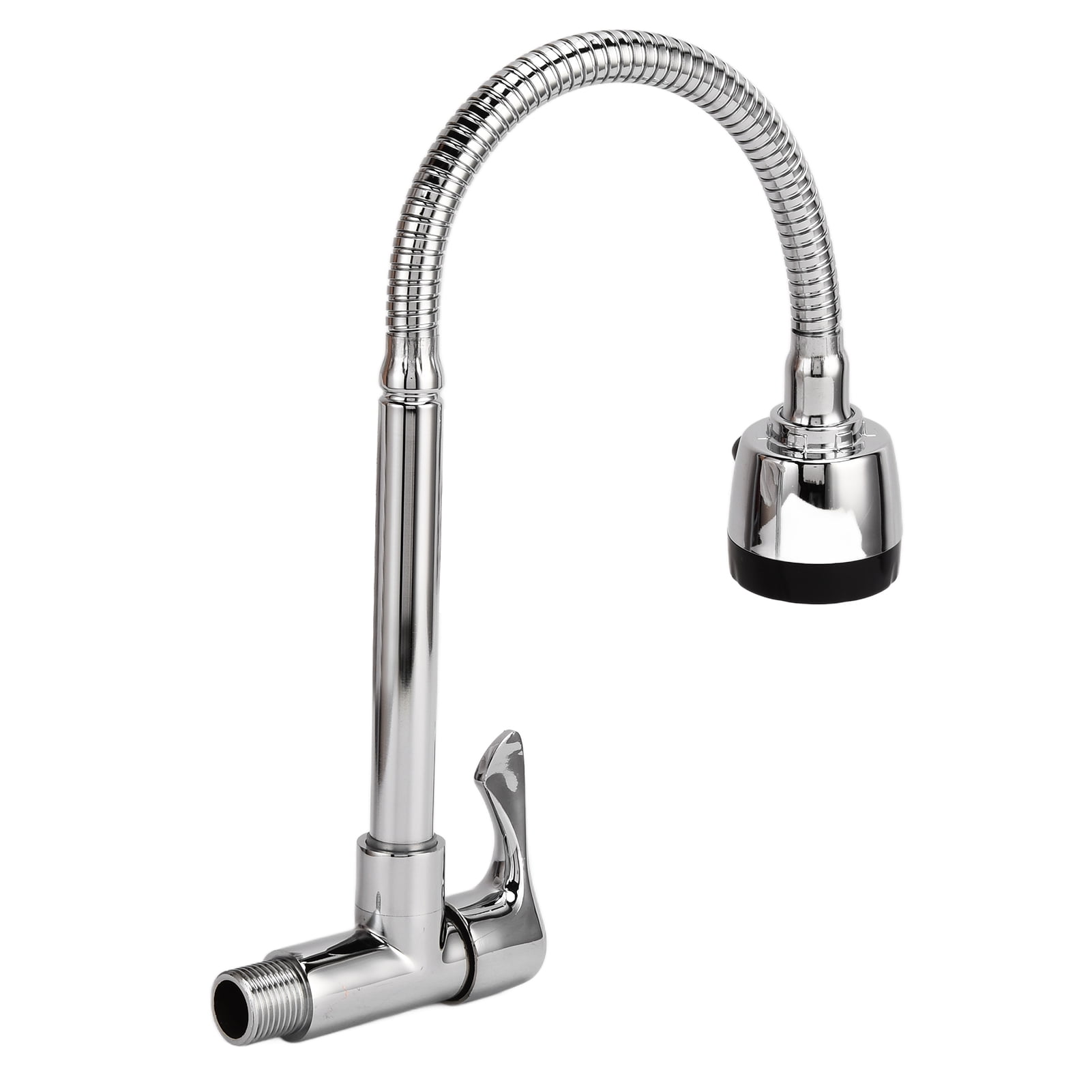 YAHHU Kitchen Sink Faucets, 360 Degree Rotating Pull Down Faucet, Copper Into The Wall Universal Installation, Rust Proof, Easy Install, Single Tap (13.39 inches / 34 cm)