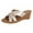 A Gold, variant on Wovix Women'S Slipper Open Toe Cross Band Sandals Platform Classic Simple Shoes Footwear Indoor Outdoor Shoes