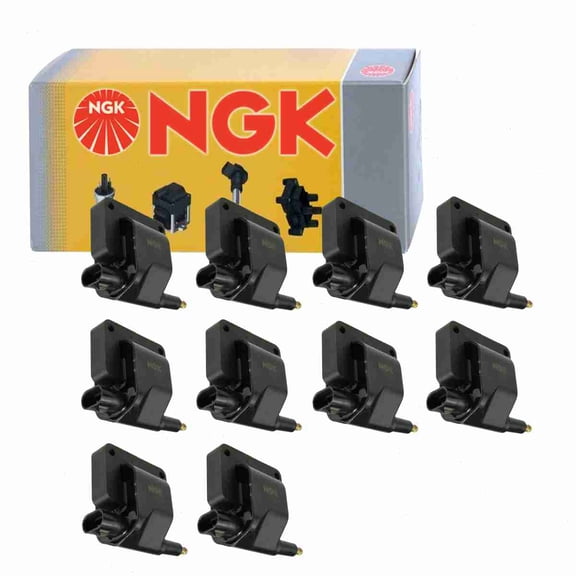 10 pc NGK 48812 Ignition Coils for 2505-77002 36-1106 4797293 4797293AB 5234210 5234610 5252577 53008068 C506 CE10006 E64 E64P GN10172 IC41 IC41SB UF-97 UF97 UF97T Spark Plug Wire Boot