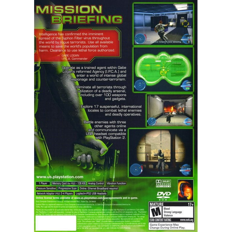 Syphon Filter: The Omega Strain - Playstation 2 