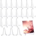 thumbnail image 2 of 20 Pcs Triangle Acrylic Easel Stands for Display Mini Picture Frame Stand Plate Holders Photo Holder Stand, 2 of 7
