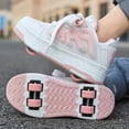 thumbnail image 5 of Yiomxhi Kids Roller Shoes, Girls Boys Sneakers with Wheels, Become Sport Sneaker for Birthday Children Christmas Gift, Adjustable Roller Skates Suitable for School Outdoor, 5 of 7