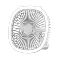 thumbnail image 1 of White Usb Rechargeable Desk Fan With Light Hanging Ceiling Fan 3 Wind Levels 1200Mah Portable Quiet High Velocity Compact Mesh Safe For Dorm Camping Office, 1 of 6