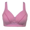 thumbnail image 1 of Aayomet Bralettes for Women With Support Comfortable Wire Back Hook Closure Plus Size (Red, 40), 1 of 3