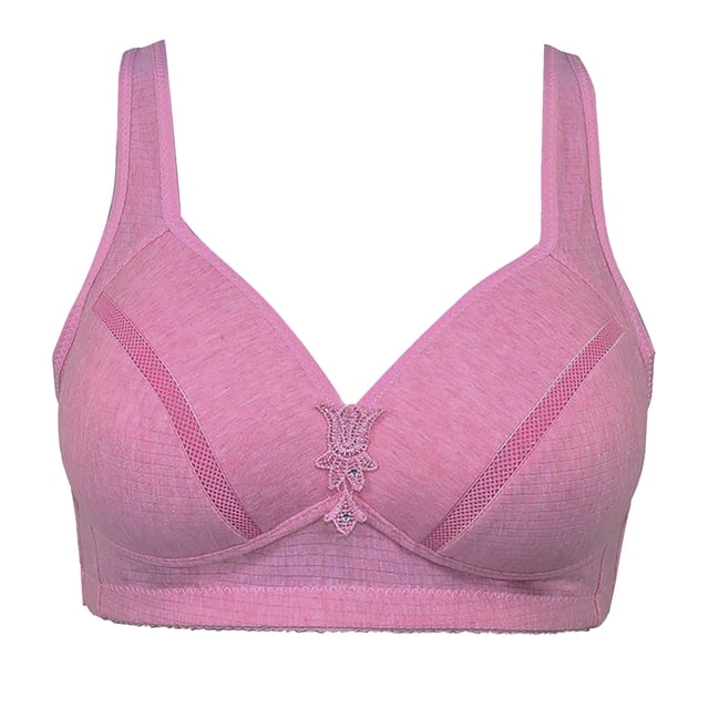Aayomet Bralettes for Women With Support Comfortable Wire Back Hook Closure Plus Size (Red, 40)