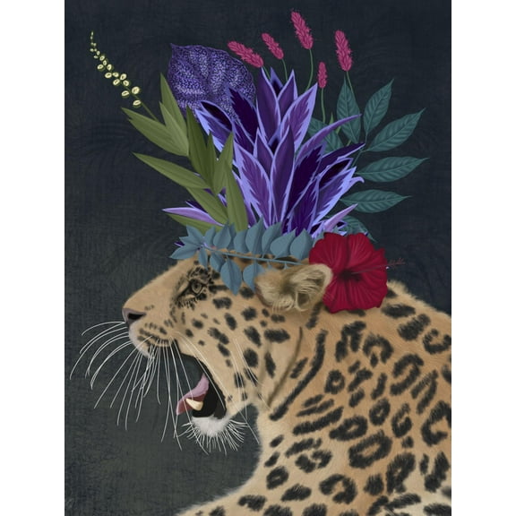 Art.com Hot House Leopard 2 Art Print by Fab Funky, 24" x 32"