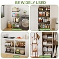 thumbnail image 6 of 6-Pack 33x16" Wire Rack Covers – Imitation Wood, Easy Install for Pantry, Kitchen & Closet (Dark Wood), 6 of 8