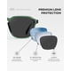 thumbnail image 4 of Lentes de Sol WearMe Pro WMP Francis Cuadrados Polarizados en Verde, 4 of 9