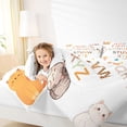 thumbnail image 4 of Feelyou Kawaii Cat Animal Twin Comforter Sets, Monogrammed A - Z Bedding Set, 2 Pieces, 4 of 8