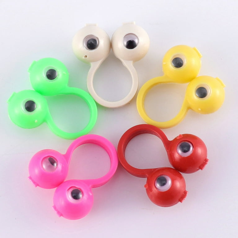 Googly Eye Finger Puppet Earrings - Choose Your Color, Steal The Show | One Stop Rave Red