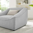 thumbnail image 4 of Armchair Accent Chair, Fabric, Light Grey Gray, Modern Contemporary Urban Design, Living Lounge Room Hotel Lobby Hospitality, 4 of 8