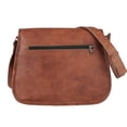 thumbnail image 4 of 14-Inch Genuine Leather Shoulder Bag for Women – Crossbody Satchel, Tote & Travel Purse, Stylish Diaper Bag Option, 4 of 13