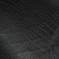 thumbnail image 2 of Matte Leather PVC Vinyl Fabric Faux Spunlaced Crocodile Pattern Black Weatherproof Domestic/Marine Upholstery Craft decoration, 2 of 5