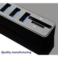 thumbnail image 3 of Injueey 8 puertos 2.0 HUB SD/TF Lector de tarjetas de memoria Divisor 480 Mbps Divisor de puerto múltiple USB de alta velocidad Juegos de teclado y mouse para computadora negro, 3 of 6