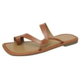 thumbnail image 1 of Cathalem Sports Recovery Slides for Women Comfort Adjustable Flatform Flats Slip Footbed Sandals,Brown 41, 1 of 5