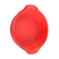 thumbnail image 3 of Advancent Molde de silicona para pasteles de 4, 6, 8 y 10 pulgadas, molde de silicona para hornear, herramienta para hornear, bandeja Herramientas y accesorios para hornear Rojo, 3 of 6