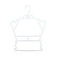 thumbnail image 2 of YAOMOBB Children Storage Rack Space saving Baby Clothes Hangers Conjoined Body Multifunctional White Small Children, 2 of 6
