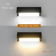 eLEDing Solar Power SMART 180Degree Sensor Selectable LED Flood Wall Light Black