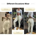 thumbnail image 7 of Scrunch Butt Lifting Leggings for Women Impact Gym Seamless Workout Leggings Mid Low Waist Tummy Control Booty Lifting Yoga Pants, 7 of 7