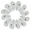 thumbnail image 1 of kurtrusly 12 Pieces/Set Golf Club Head Covers Spare Parts Protector Portable Decorative Sleeve Attachment for Learner Beginner White, 1 of 4