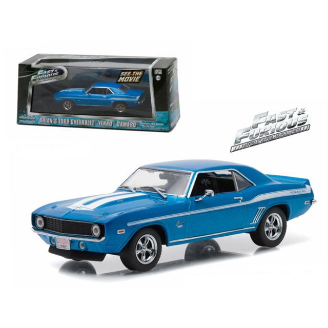 Brian \ 's 1969 Chevrolet Yenko Camaro \ The Fast and The Furious-2 Fast 2 Furious \ Movie (2003) 1/43 Diecast Model Car de Greenlight Greenlight 86206