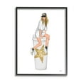 thumbnail image 2 of Stupell Industries Girl In Cap Glam Coffee Cup Beauty & Fashion Painting White Framed Art Print Wall Art, 2 of 5